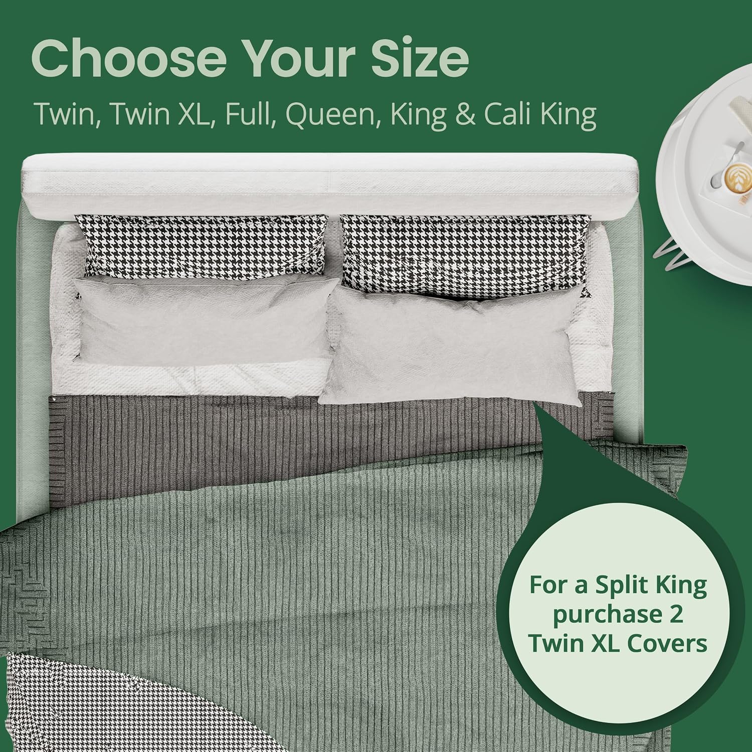 SafeRest Waterproof Queen Size Mattress Protector | Fitted with Stretchable Pockets, Machine Washable Cotton Blend Mattress Cover for Bed