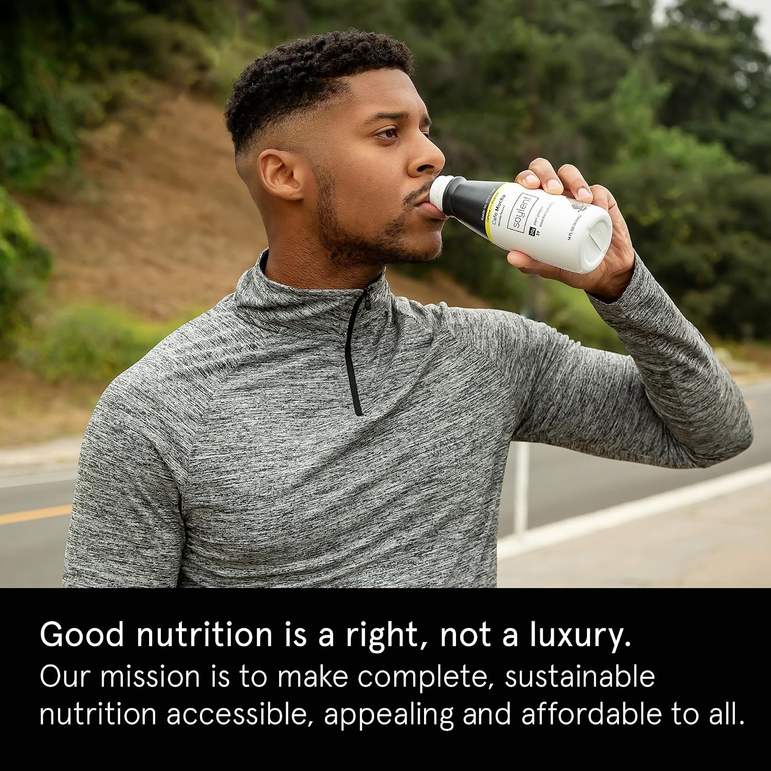 Soylent Creamy Chocolate Meal Replacement Shake, Ready-to-Drink Plant Based Protein Drink, Contains 20g Complete Vegan Protein and 1g Sugar, 14oz