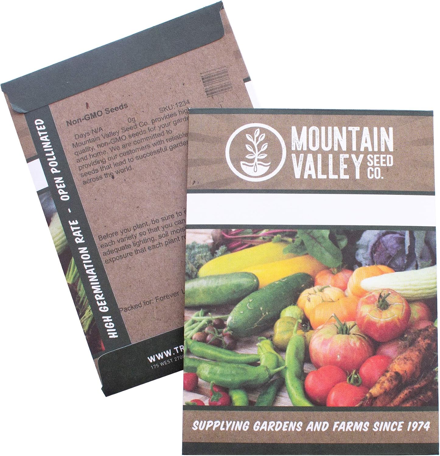 Mountain Valley Seed Co Hard Red Winter Wheat Seeds 25 g Non-GMO Organic
