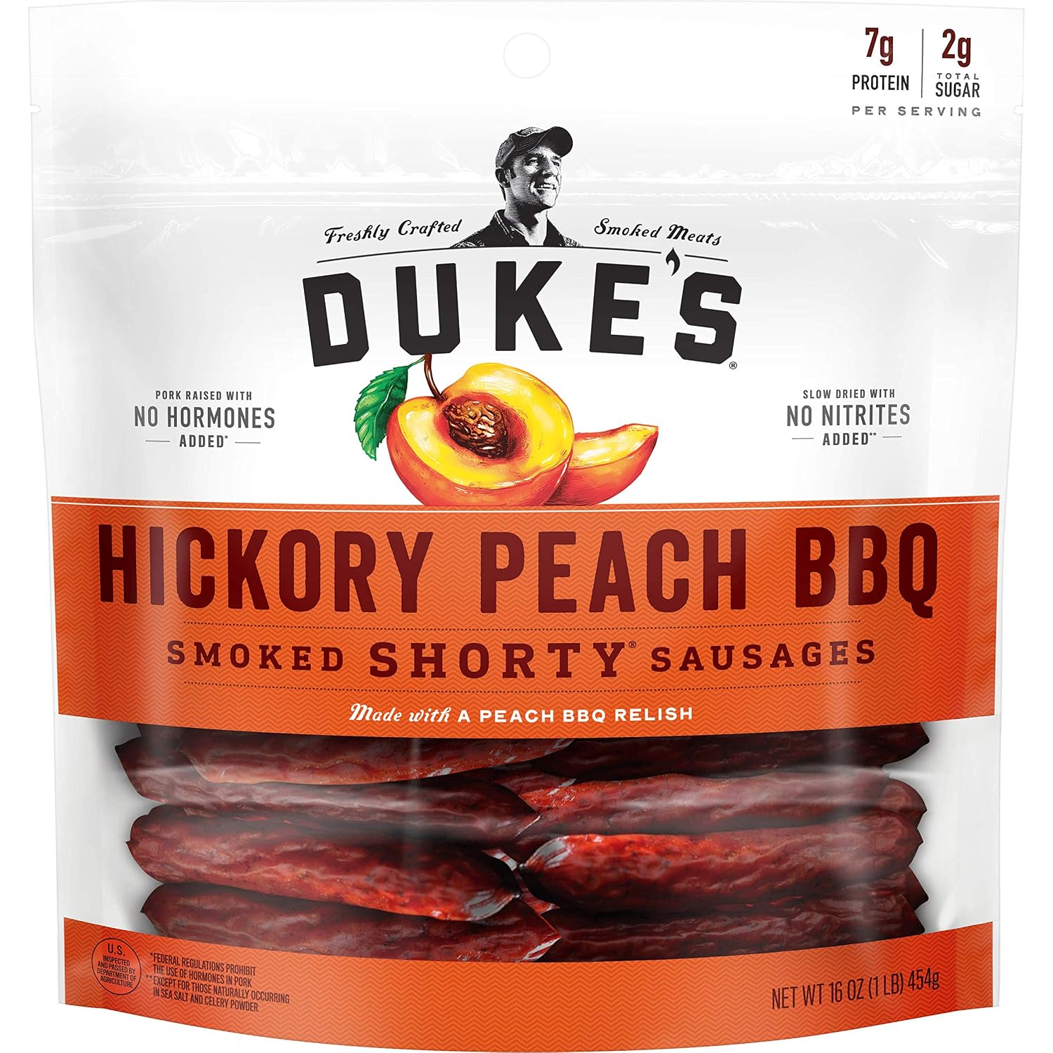 Duke's Pork Hot & Spicy Smoked Shorty Sausages, 16 oz.