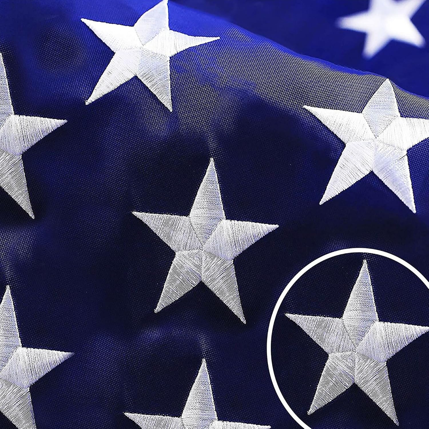 G128 American USA Flag | 4x6 Ft | ToughWeave Series Embroidered 210D Polyester | Country Flag, Embroidered Stars, Sewn Stripes, Indoor/Outdoor, Vibrant Colors, Brass Grommets
