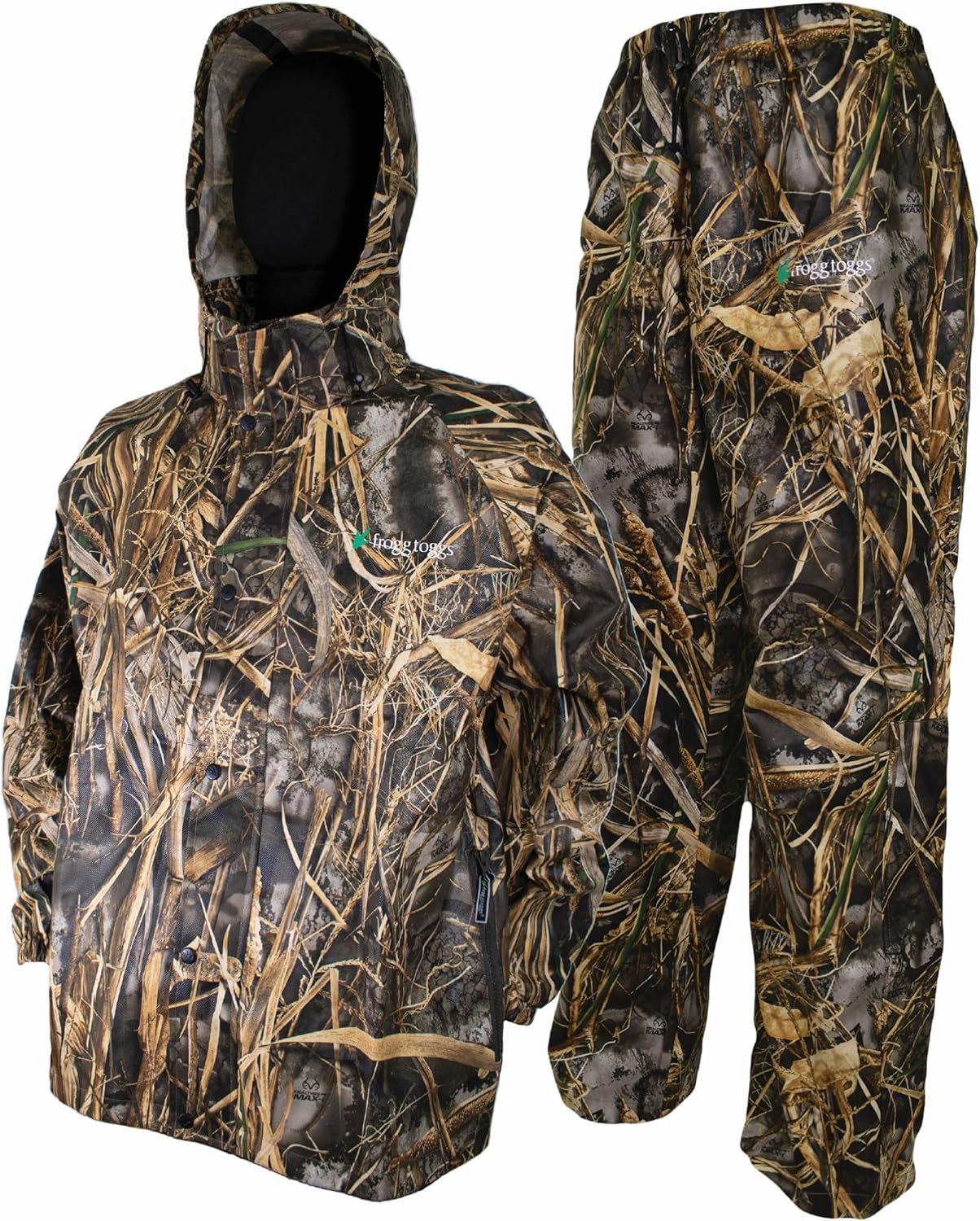 FROGG TOGGS Men's Classic All-Sport 3-Layer Waterproof Breathable Rain Suit | 2-Piece Rainwear, Adjustable Hood Raincoat, Rain Pants Ideal for Fishing, Golf, Motorcycling, Hunting, Camping, Outdoors
