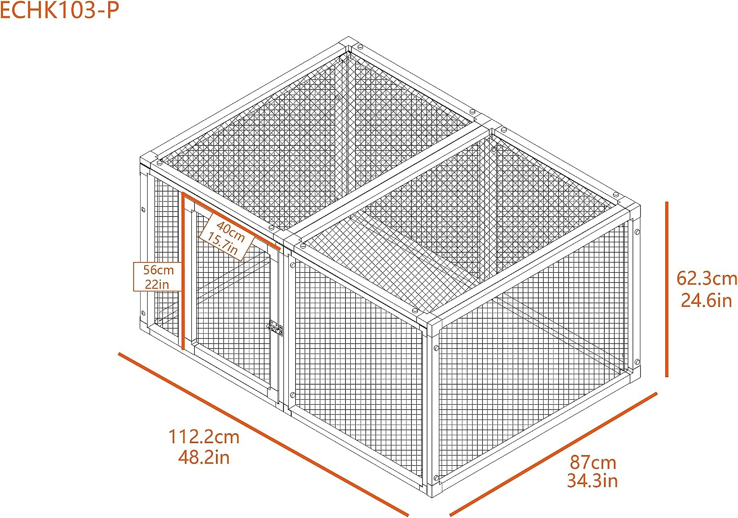New Age Pet ECOFLEX Fontana Chicken Coop, Urban Barn for 2 to 3 Chickens, Easy Assembly, Eco Friendly & Durable, Tan