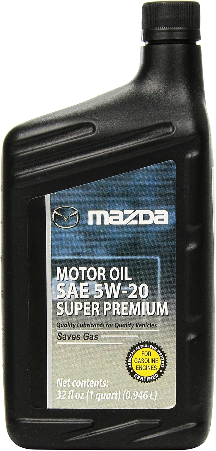 Genuine Mazda Fluid (0000-77-5W20-QT) SAE 5W-20 Super Premium Motor Oil - 1 Quart Bottle