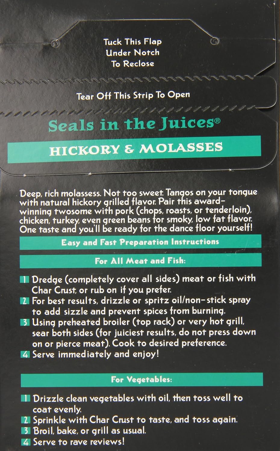 Char Crust Dry-Rub Seasoning, Hickory and Molasses, 4 Oz (Pack of 1)