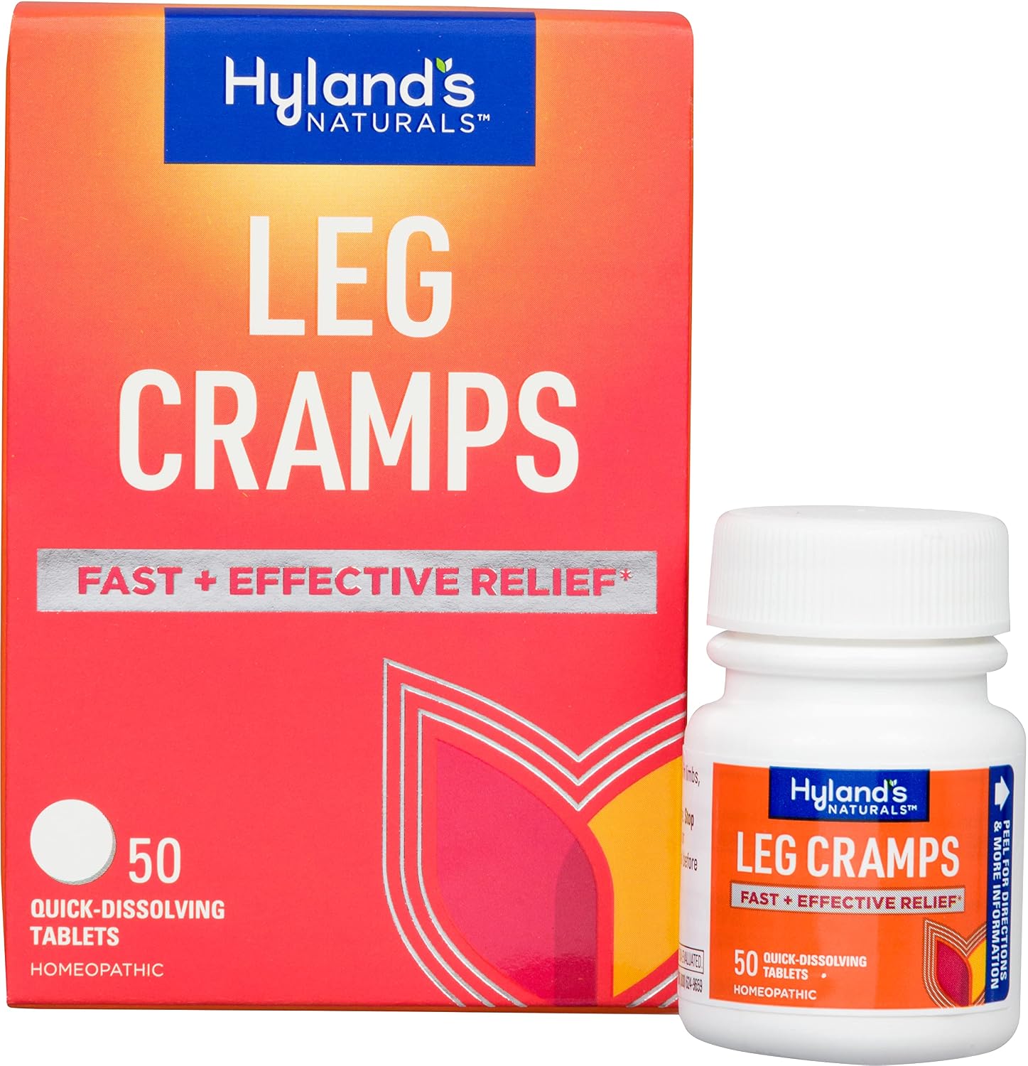 Hyland's Leg Cramps, Relief of Leg, Calf, Charley Horses, and Foot Cramps, 50 Quick-Dissolving Tablets
