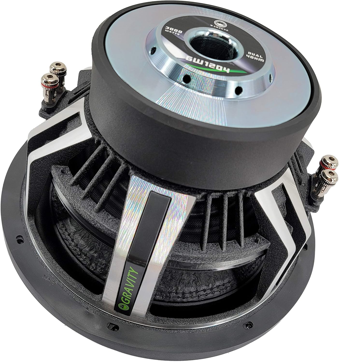 Gravity Car Vehicle Subwoofer Audio Speaker - 15 Inch Competition Grade Pressed Paper Cone, 2 Ohm DVC, Advanced Air Flow