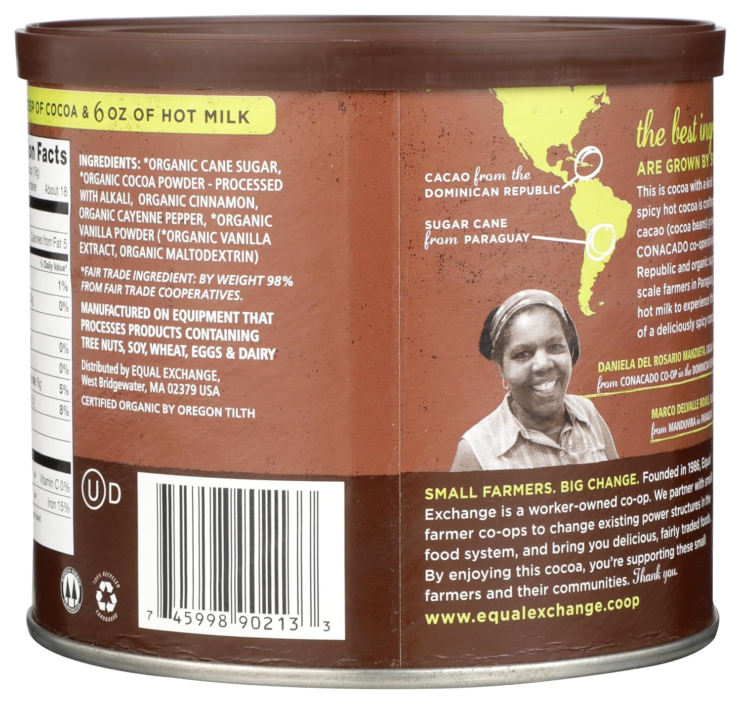 Equal Exchange, Cocoa Powder Baking Unsweetened Organic, 8 Ounce