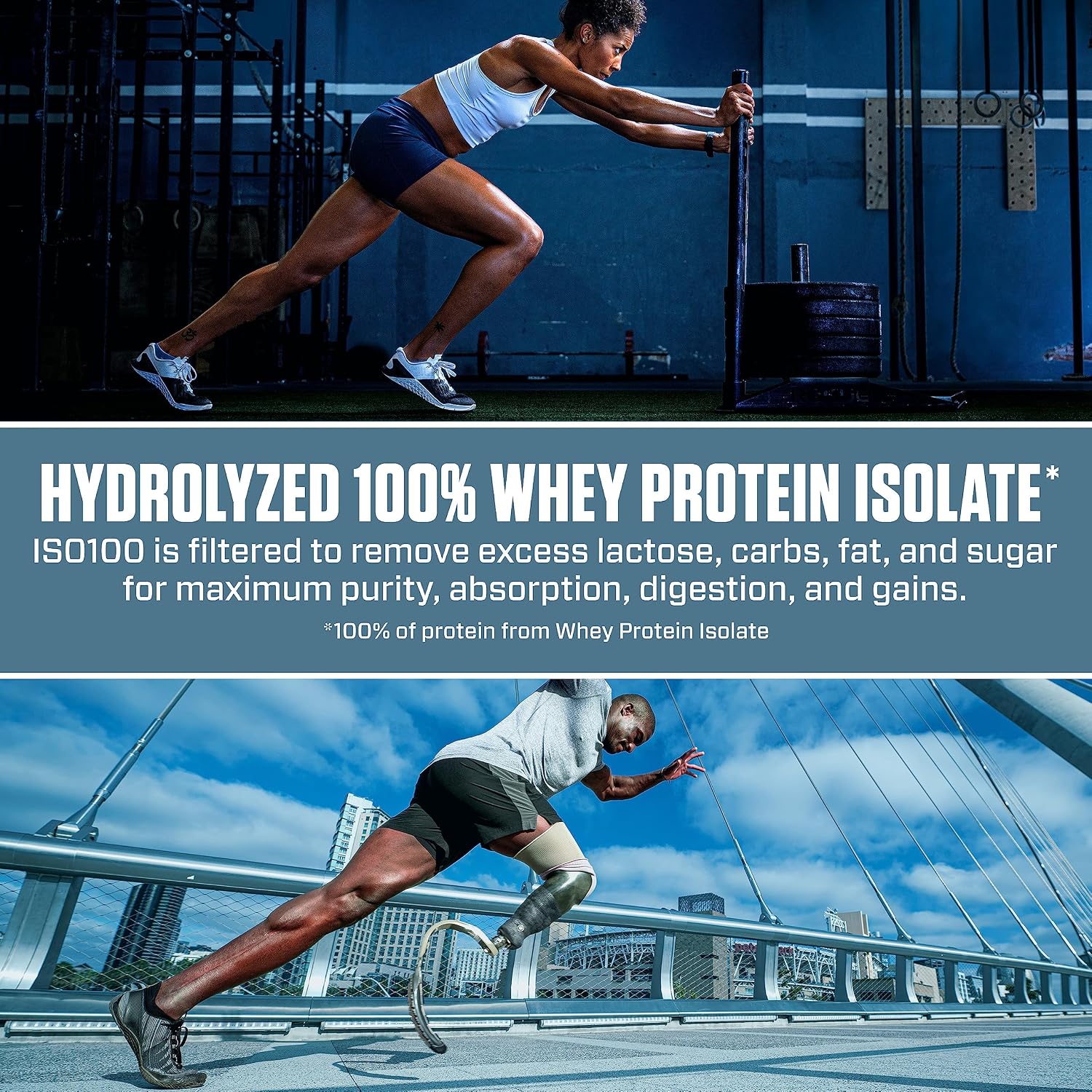 Dymatize ISO100 Protein Powder, 100% Whey Isolate, Gourmet Chocolate | 25g Protein, Hydrolyzed, Fast-Absorbing, Supports Muscle Health, 5.5g BCAAs, Gluten-Free, 76 Servings, 5 lb