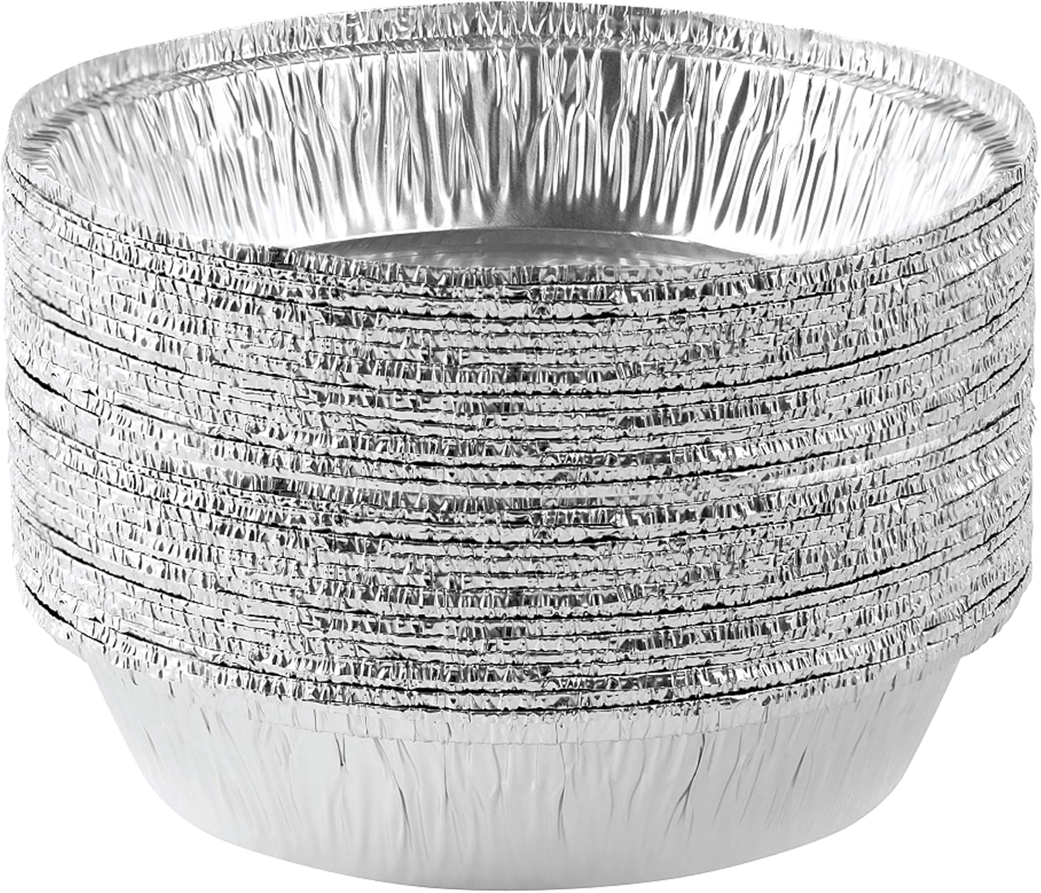 PLASTICPRO 9'' Inch Round Tin Foil Pans Disposable Aluminum Pack of 20