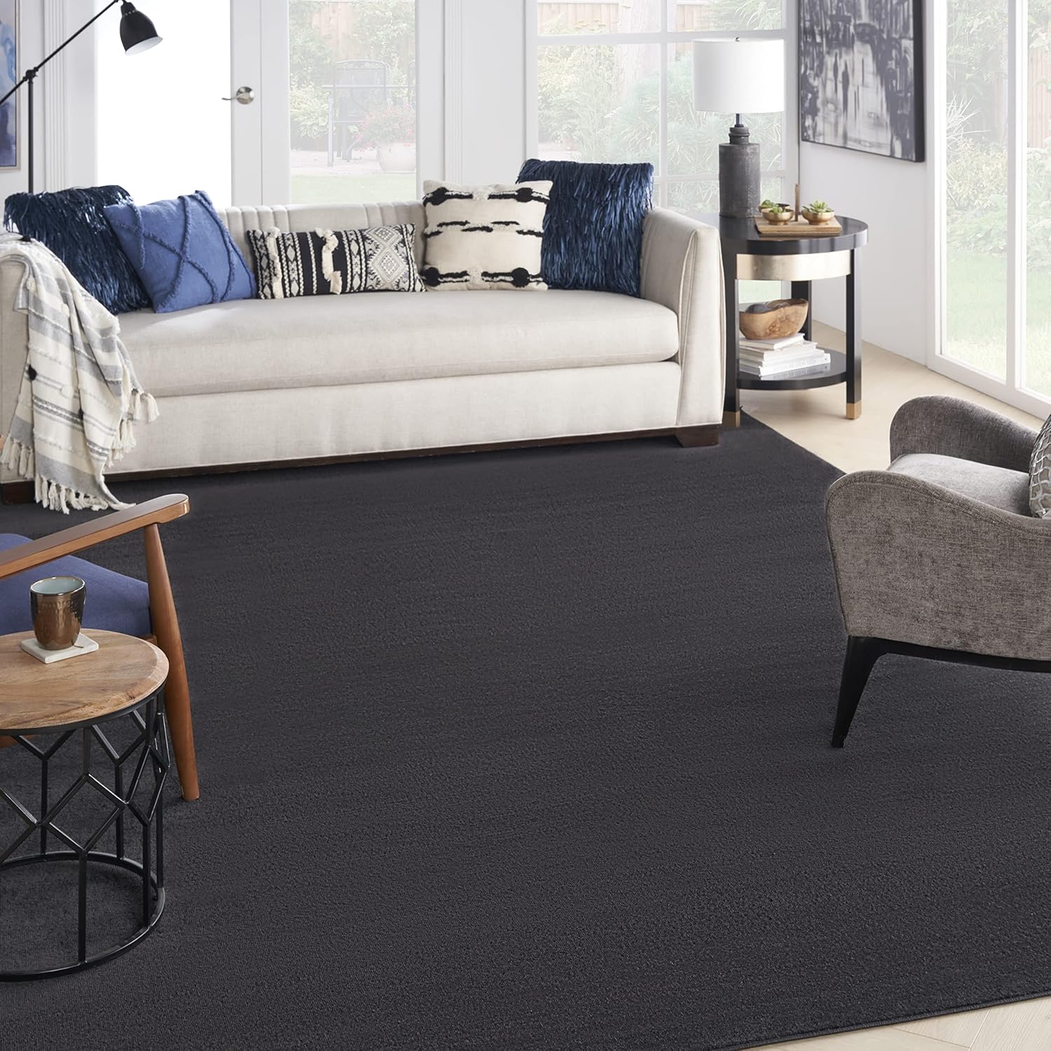 Nourison Home Essentials Indoor Outdoor Area Rug, Ivory Beige, 7' x 10'