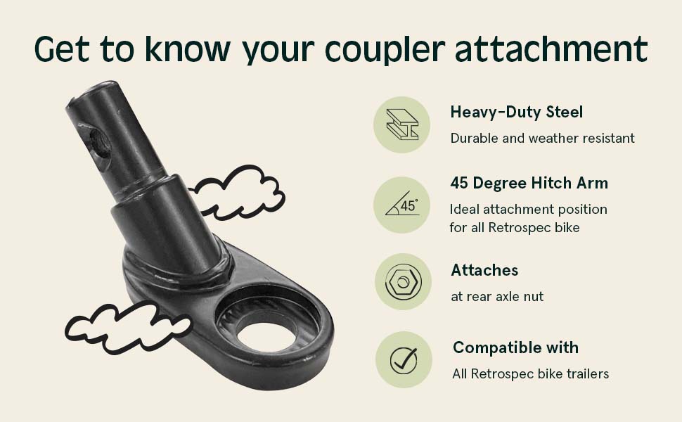 Rover Trailer Coupler Attachment