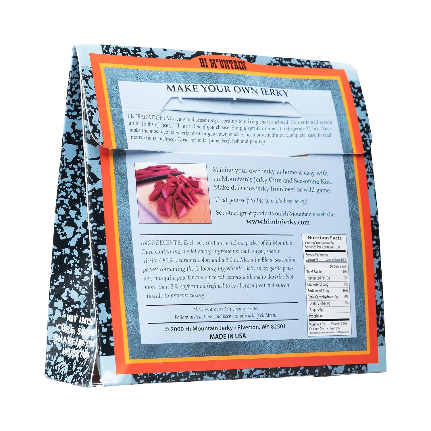 Hi Mountain MESQUITE BLEND Jerky Seasoning and Cure Kit | Beef & Venison | Bold mesquite smoke flavor, perfect jerky seasoning for deer, elk