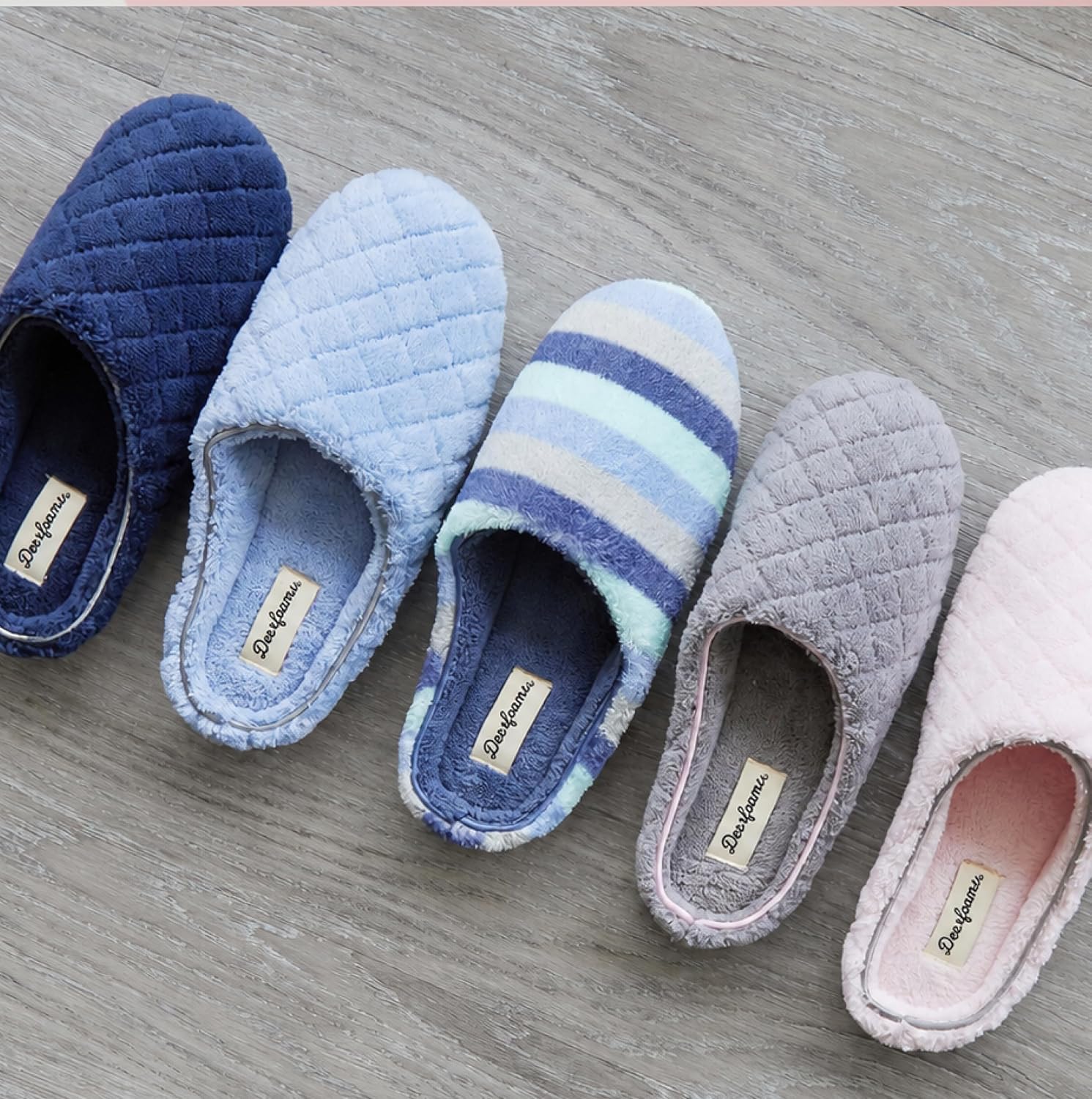 Leslie Terry Clog House Shoes with Memory Foam, Indoor Slippers with Wide Widths