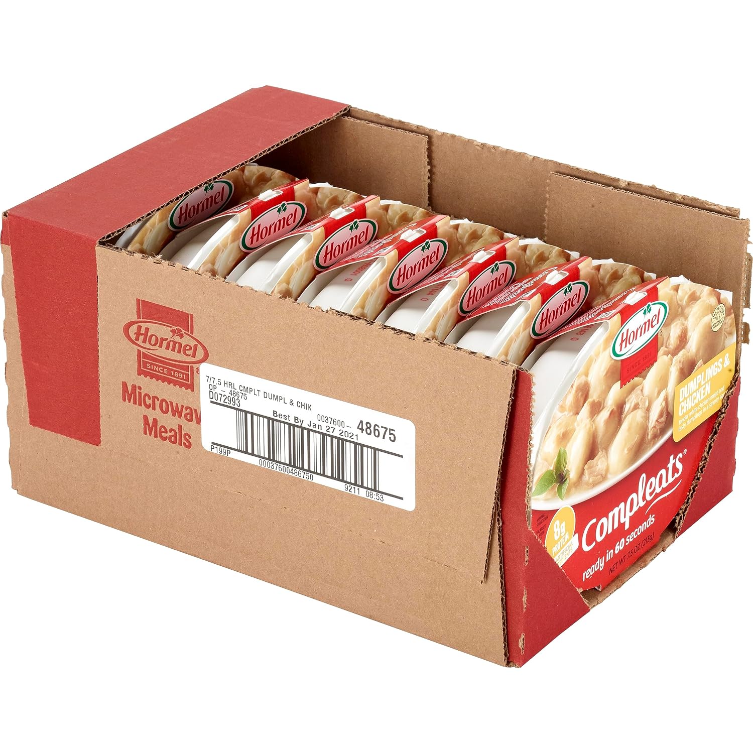 HORMEL COMPLEATS Chicken Alfredo Microwave Tray, 10 oz. (6 Pack)
