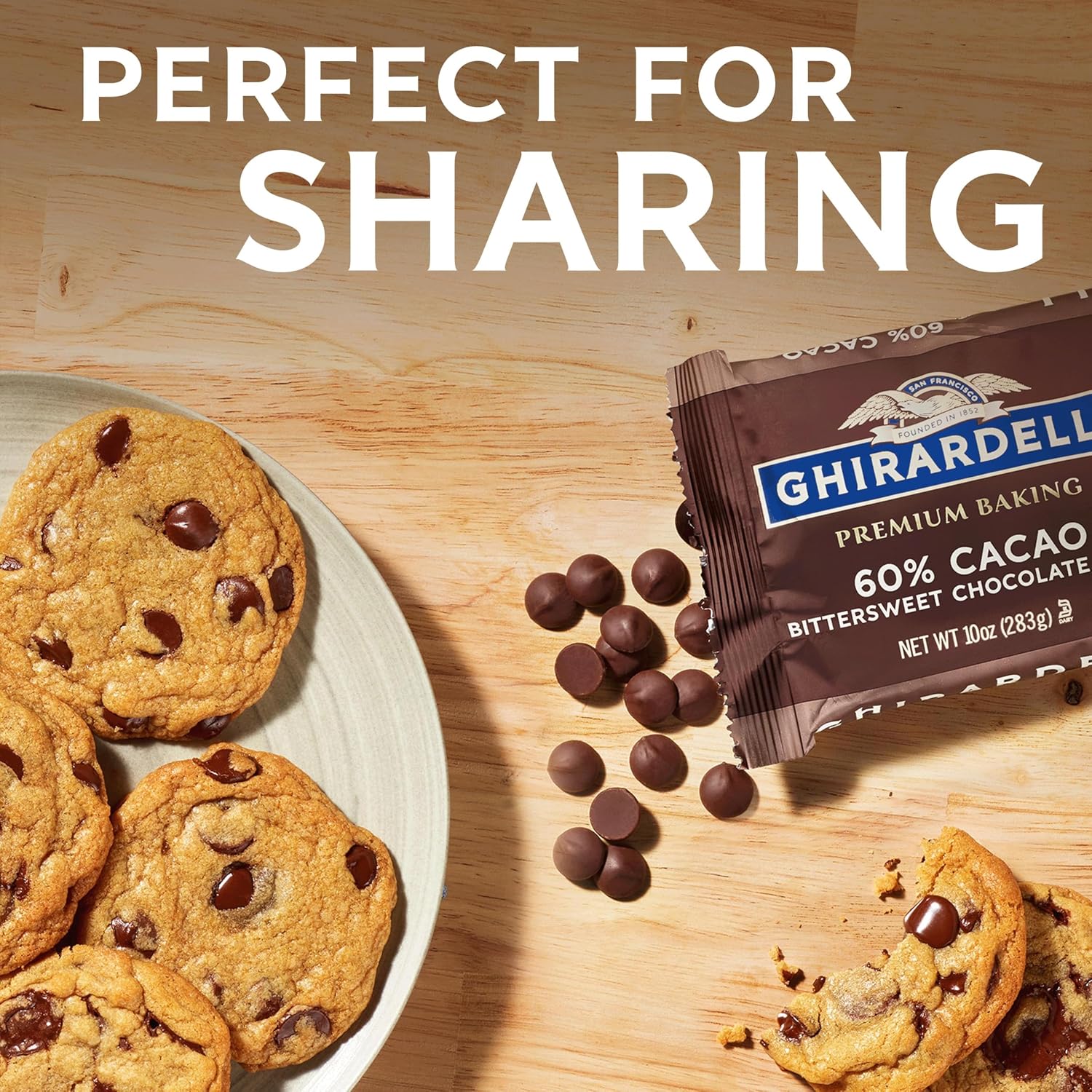 Ghirardelli, Baking Chips Semi Sweet, 12 Ounce