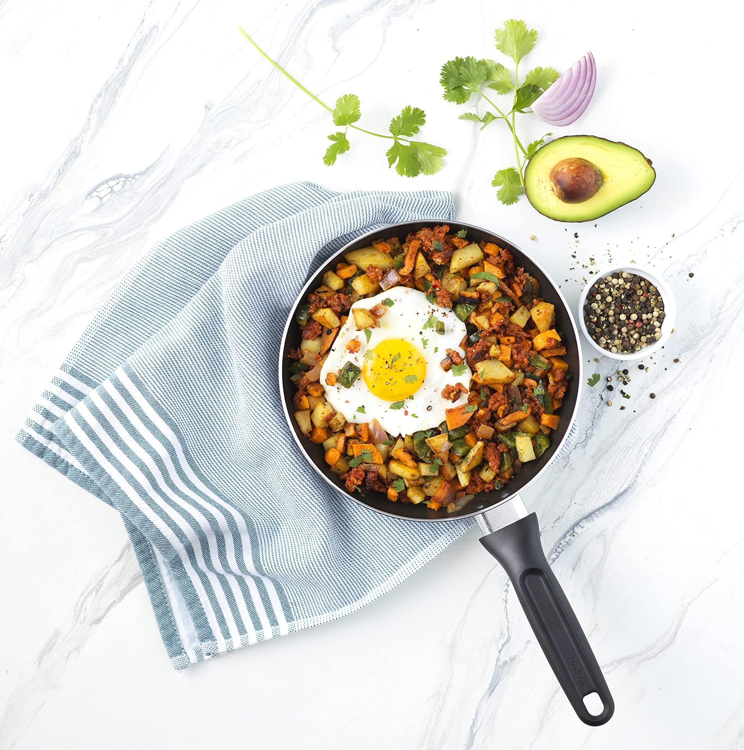 GoodCook Basics Nonstick Frying Pan, 7.8 Inch, Black