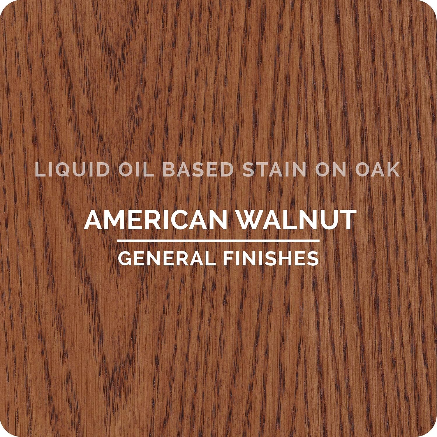 General Finishes Oil Based Penetrating Wood Stain, 1/2 Pint, American Walnut