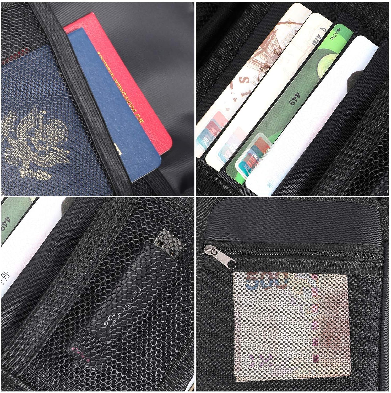ENGPOW Small Fireproof Bag with Lock,Money Organizer Case,9”x 5.3”x 3.7”