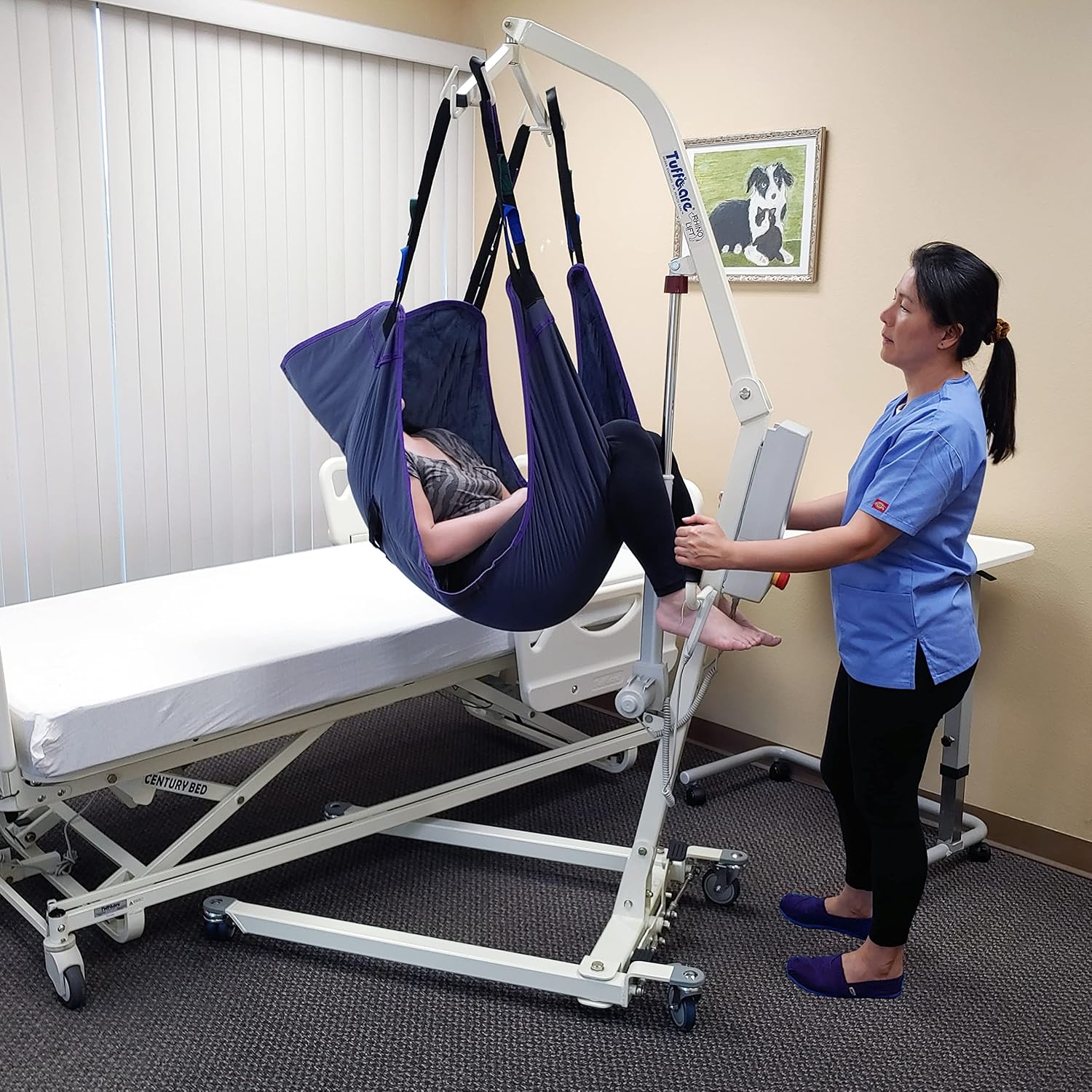 Full Body Sling (Medium) Compatible with Tuffcare, Hoyer, Invacare, McKesson, Drive, Lumex, Medline, Joerns and Other Patient Lifts