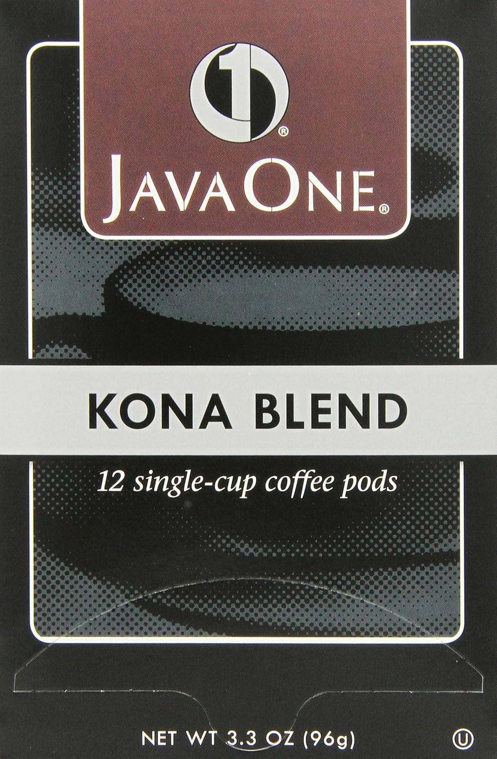 Java One Kona Blend, Light Roast Coffee, 12-Count Pods , 3.3 Oz (Pack of 6)