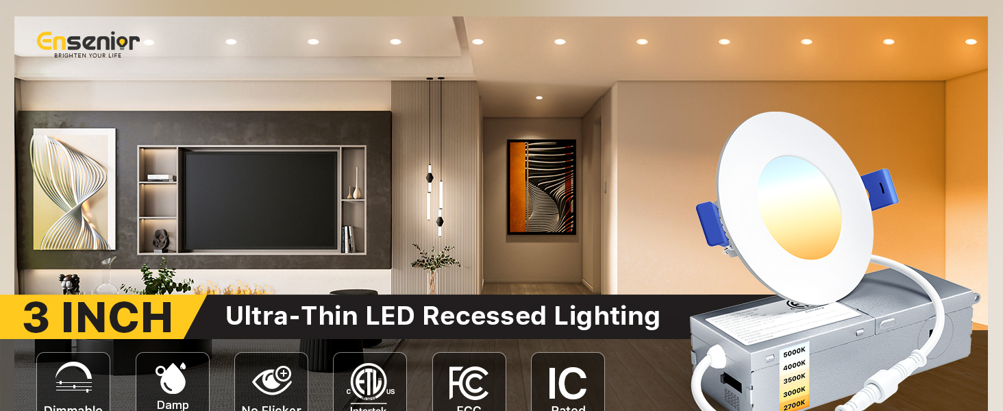 3 inch Recessed Ceiling Lighting LED