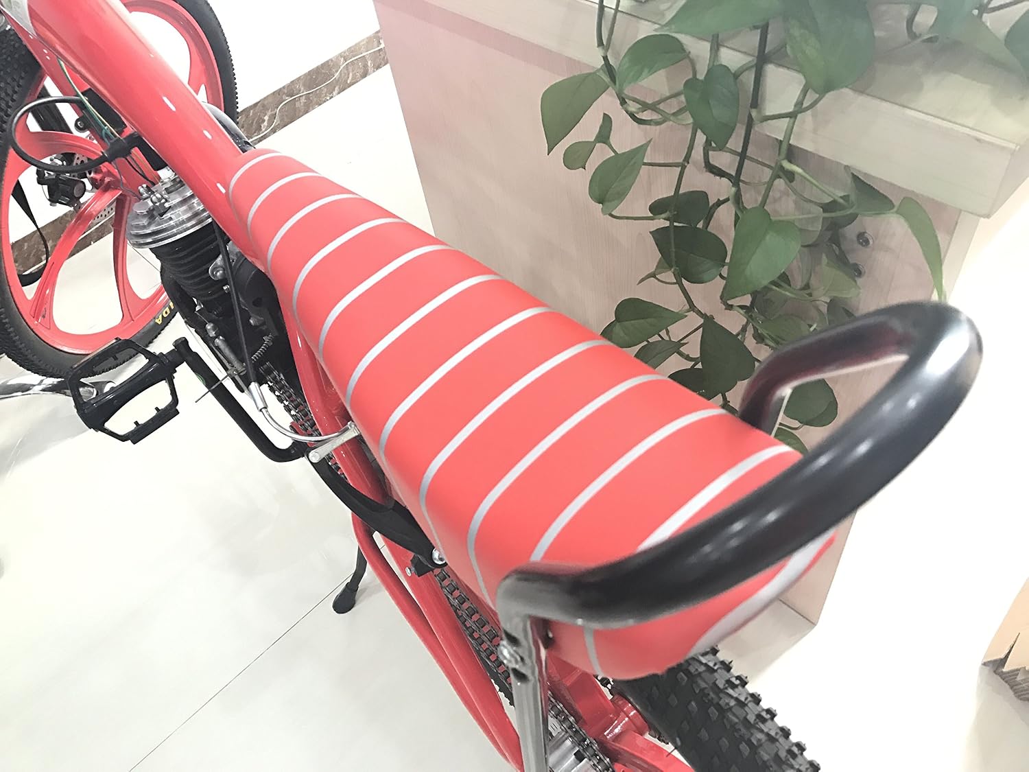 Banana Saddle Seat for Bicycle w/Frame Equipped | 2 stroke 66cc/80cc, Gas Motorized Bicycle, Tricycle, E-bike, MTB