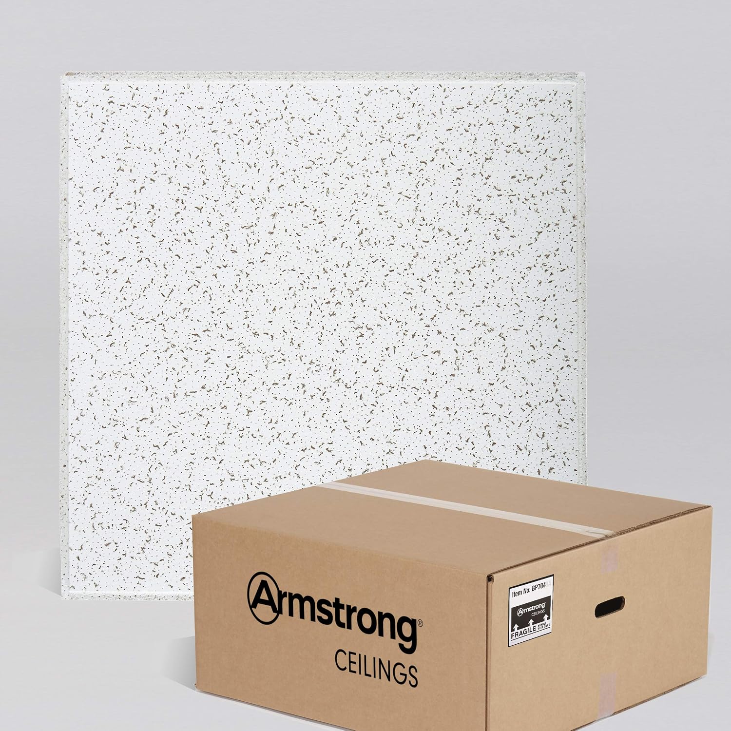 Armstrong Ceiling Tiles; 2x2 Ceiling Tiles - 16 pcs White; Acoustic Ceilings for Suspended Grid; CORTEGA 704
