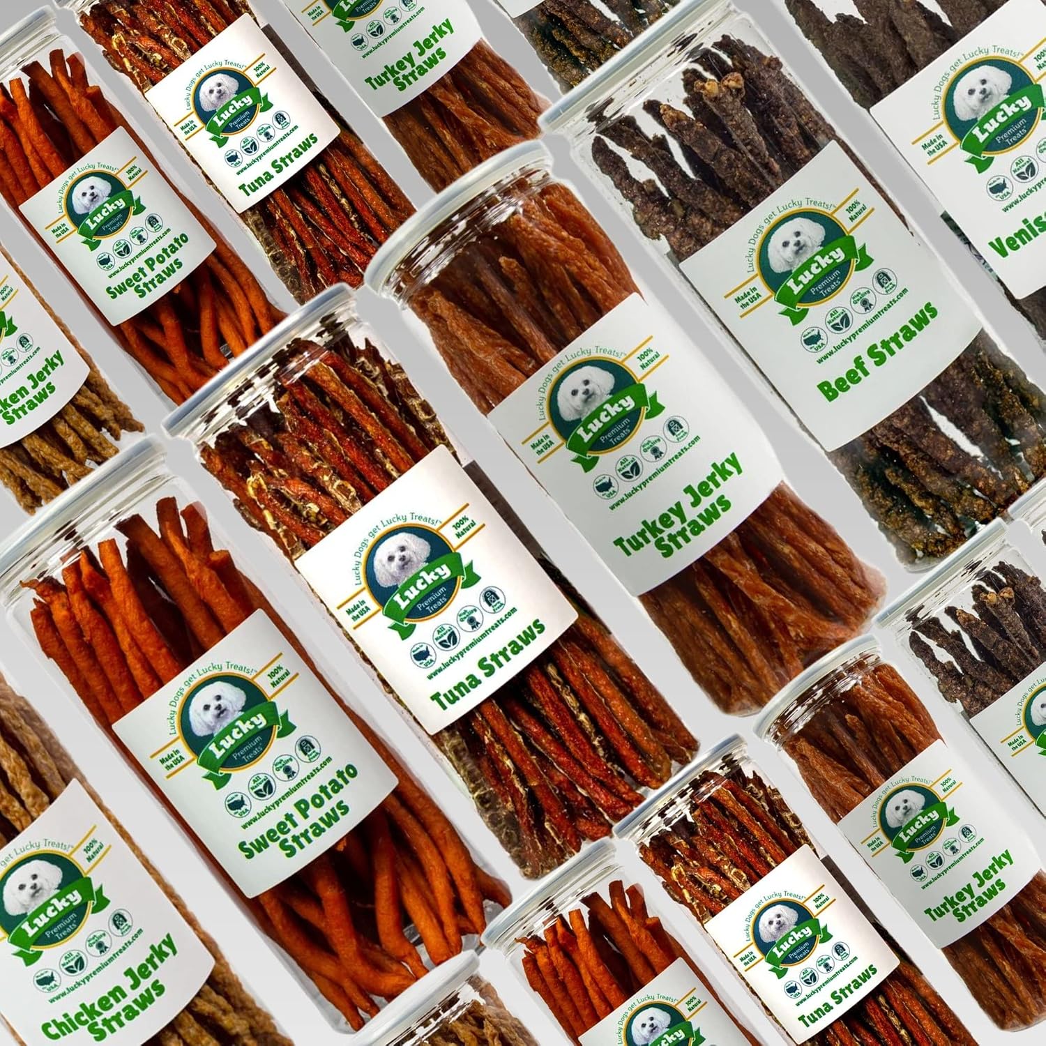 Chicken Jerky Straws Dog Treats – Chicken Sticks for Dogs Made and Sourced in The USA – Natural Single Ingredient Dehydrated Crunchy Treats for All Breeds – 28oz Bag