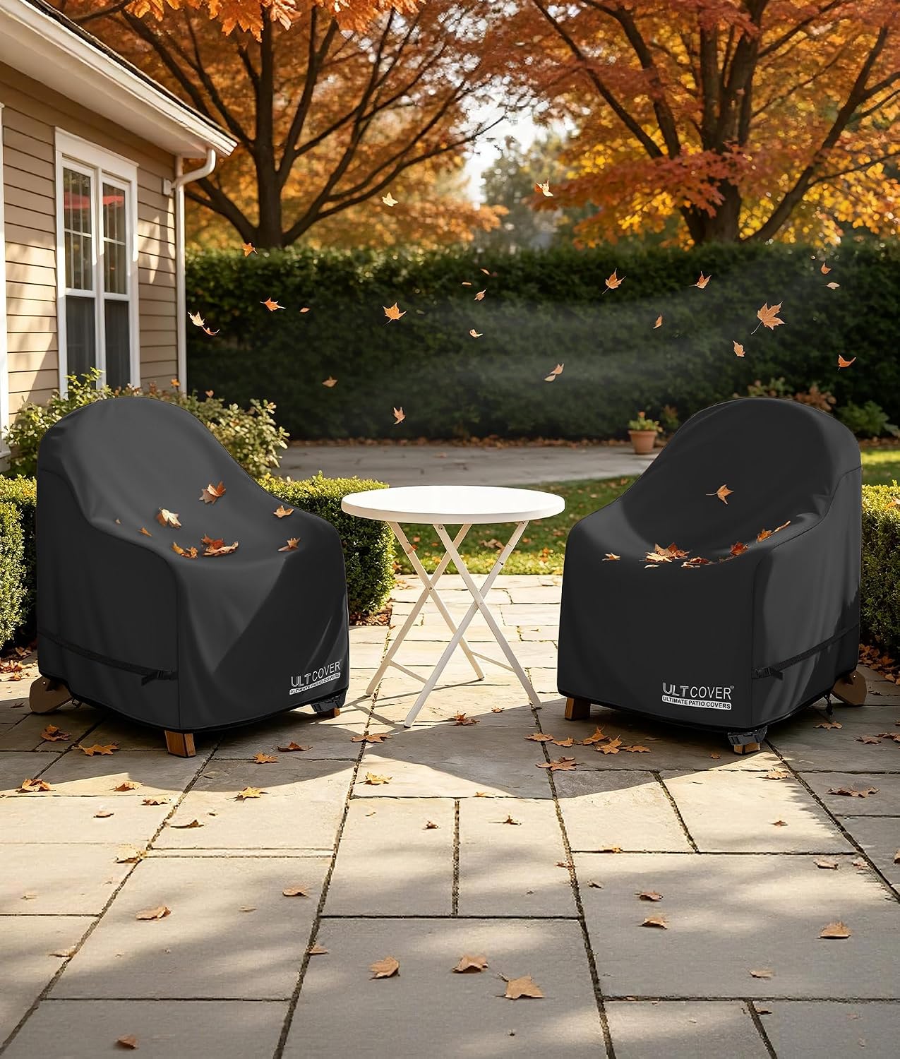 ULTCOVER Waterproof Patio Chair Cover, 35W x 38D x 34H in