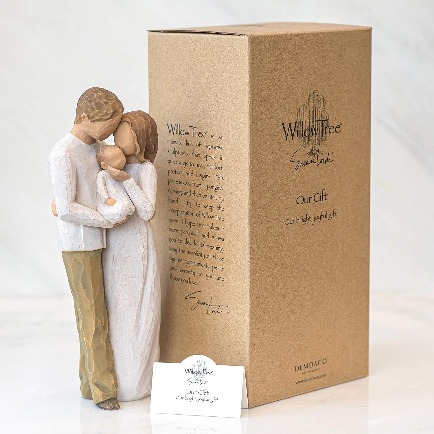 Willow Tree Nurture, Sculpted Hand-Painted Figure | Hand-Painted Resin Figurine, Sculpted by Artist Susan Lordi, Celebrates Loving Family Relationships, Family Grouping