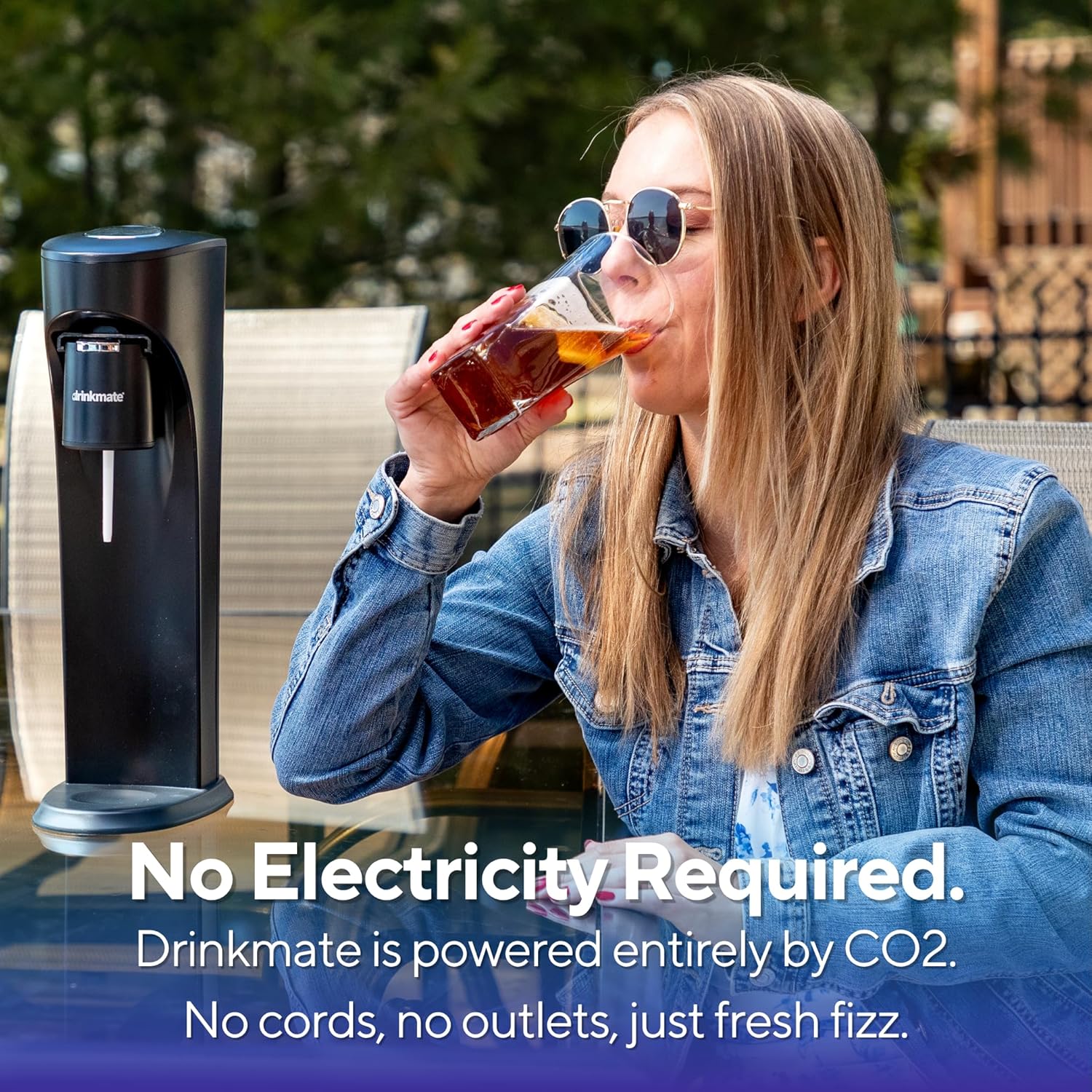 Drinkmate OmniFizz Sparkling Water Maker & Soda Streaming Machine | Carbonates Any Drink | ULTIMATE BUNDLE | Includes Three 60L CO2 Cartridges + Two
