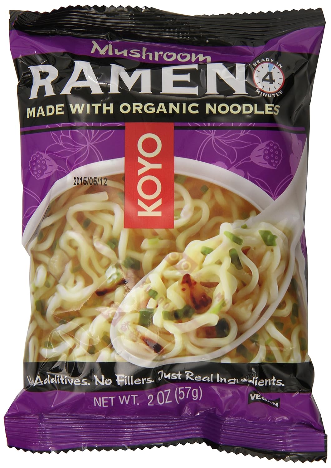 Koyo Ramen, Mushroom, 2 Ounce (Pack of 12)