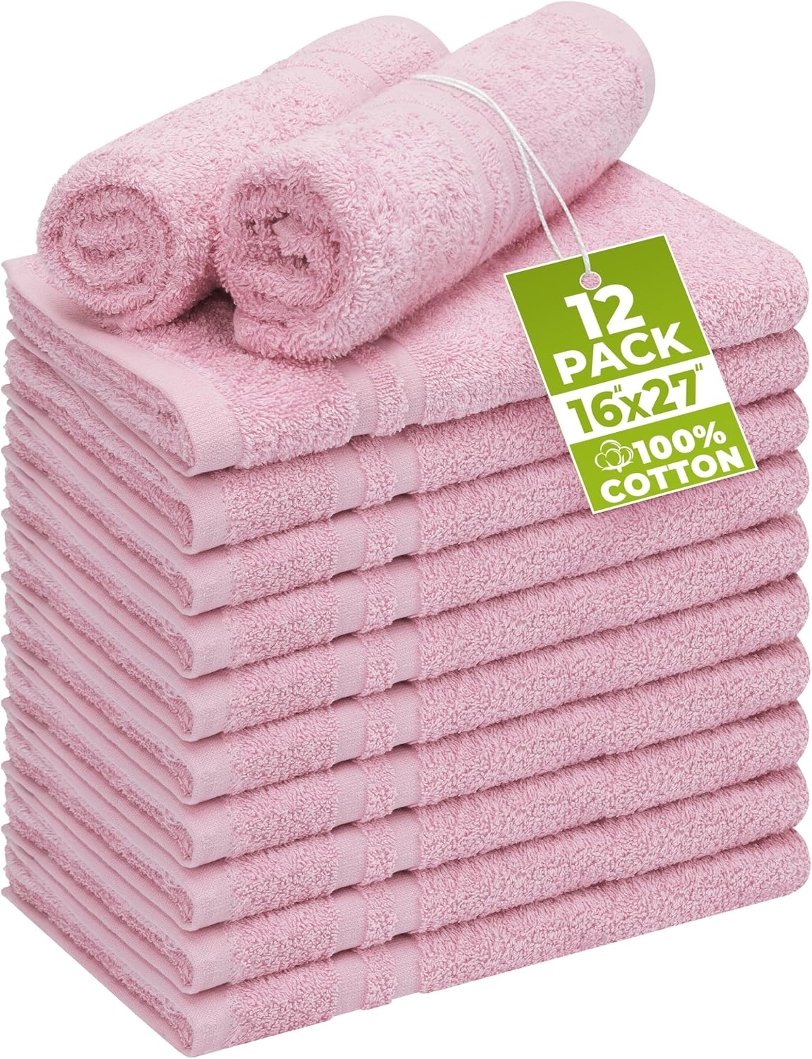 Utopia Towels Bleach Proof Salon Towels, Pack of 24, 16x27 in, Black | Bleach Safe 100% Cotton Salon Towels - Super Absorbent, Durable Ideal for Salon