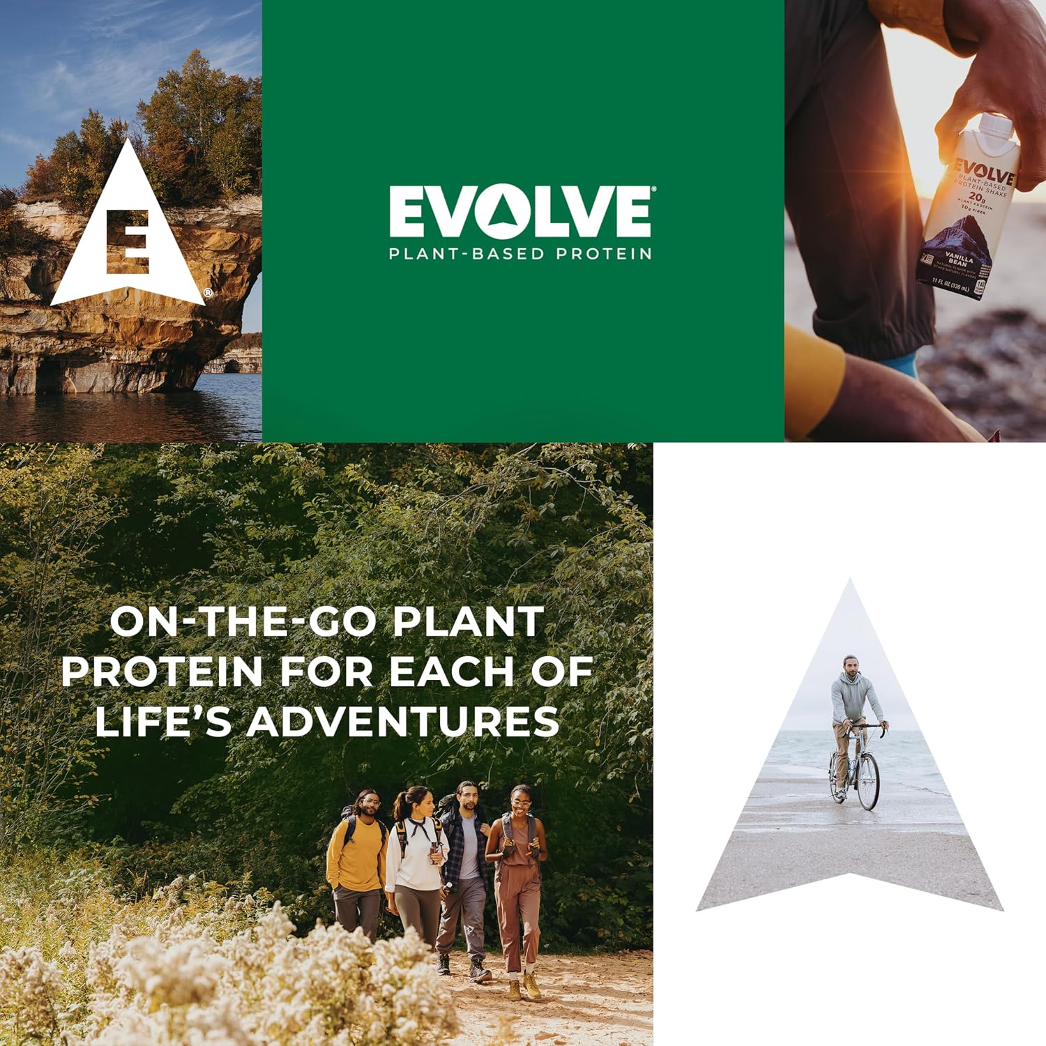 Evolve Plant Based Protein Shake, Café Mocha, 20g Vegan Protein, Dairy Free, No Artificial Sweeteners, Non-GMO, 10g Fiber, 11oz, (12 Pack) (Formula May Vary)