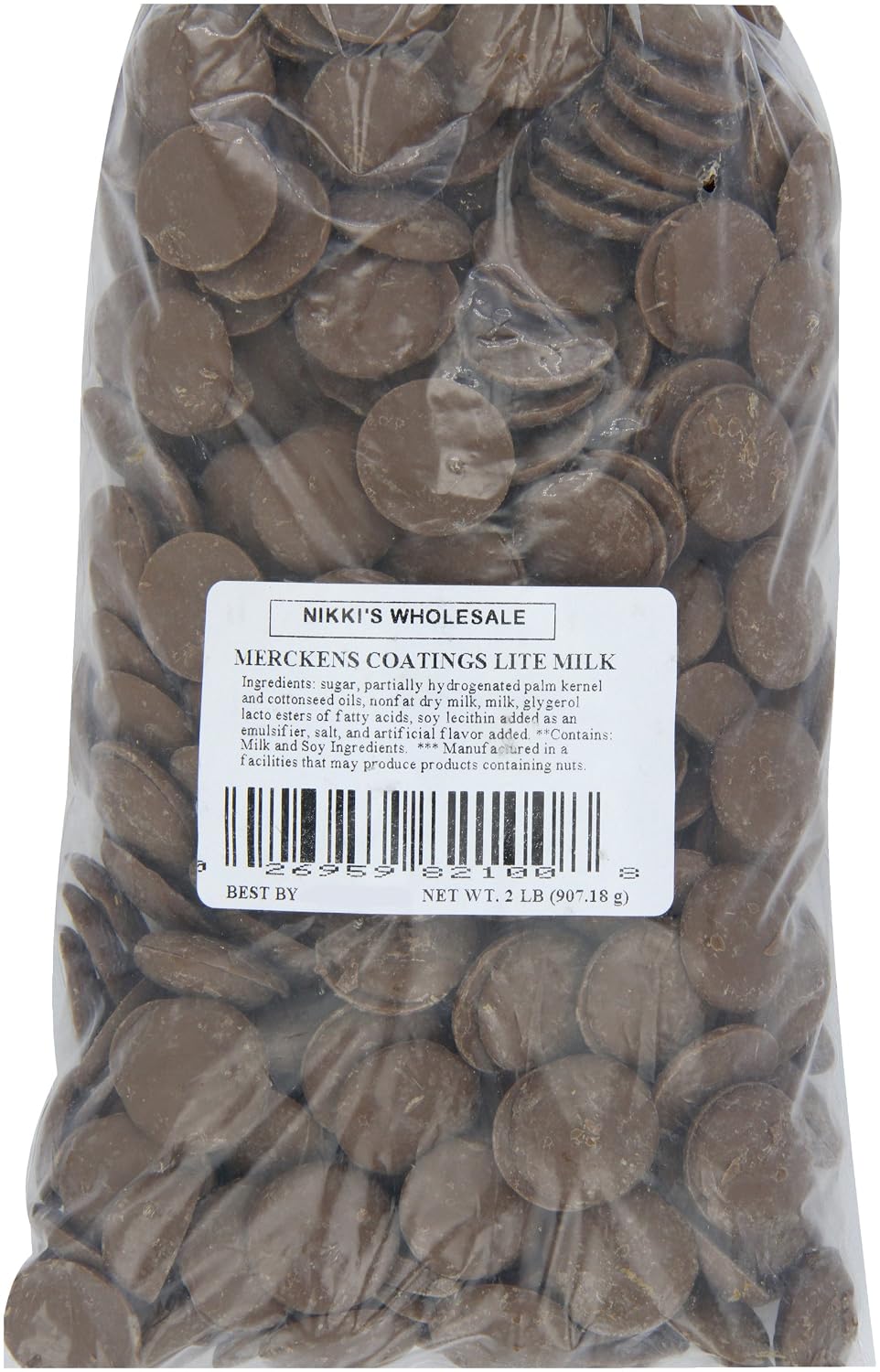 Merckens Chocolate Coatings, Lite, 2 Pound