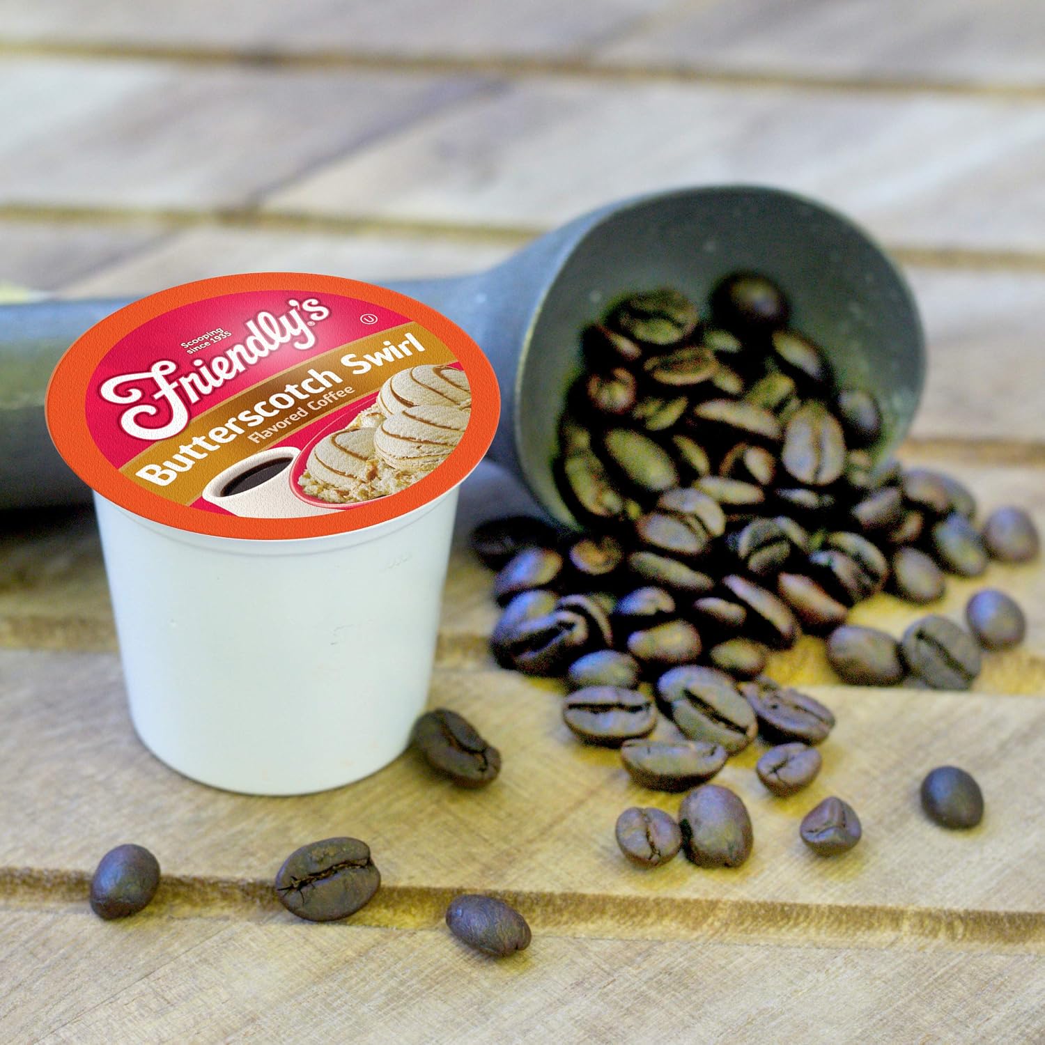 Friendly's Chocolate Mint Ice Cream Flavored Coffee Pods for Keurig K Cup Brewers, Mint Chocolate Chip, 40 Count (Pack of 1)