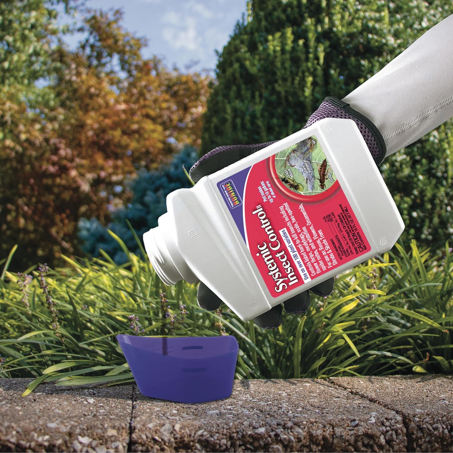 Bonide Systemic Insect Control, 16 oz Concentrate Long Lasting Insecticide for Outdoor Gardening, Makes 16 Gallons | Long Lasting Insecticide