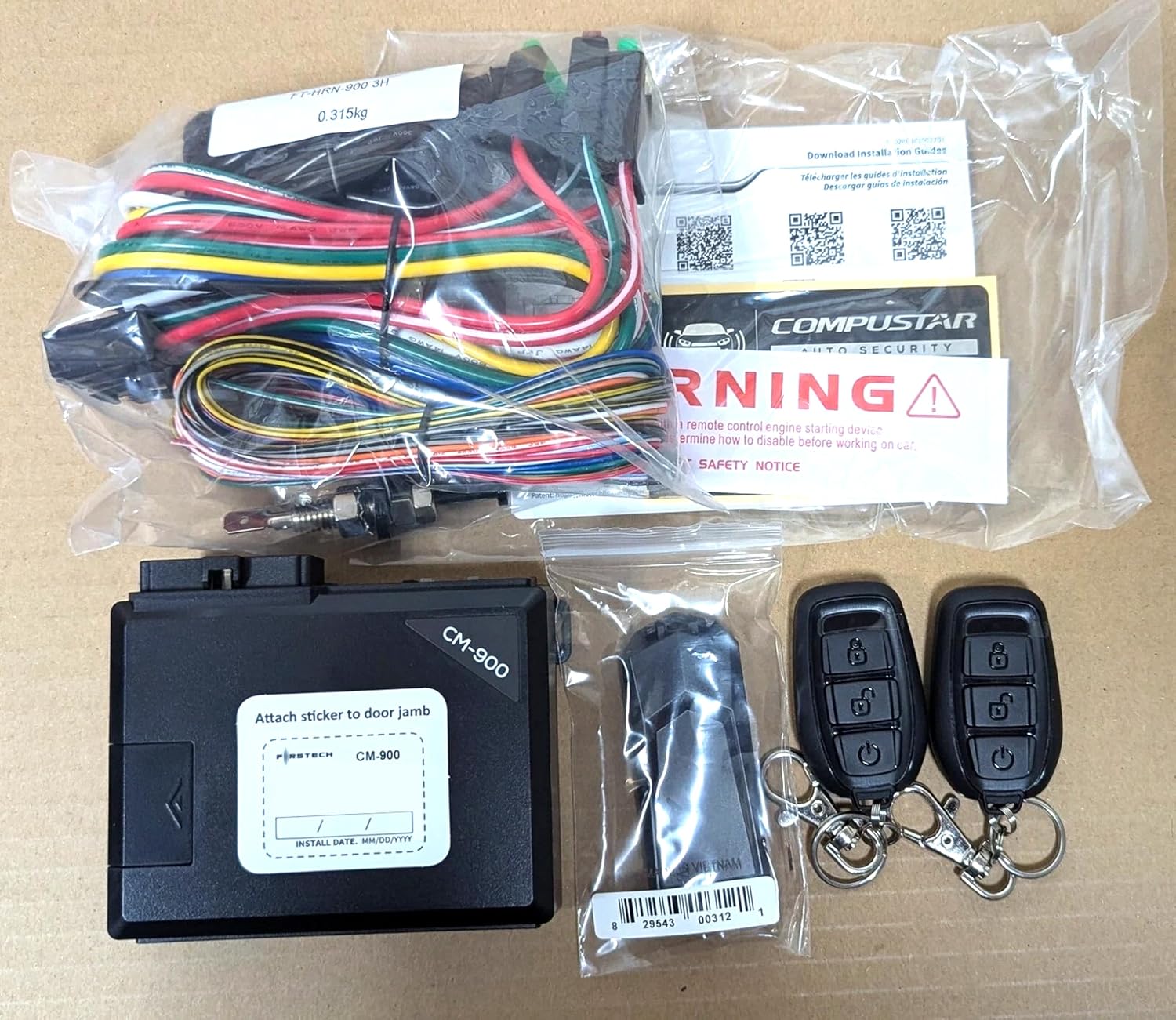 Compustar CS930-S All-in-One Remote Start Bundle - Two (1-Way), 3-Button Remotes G17 AM Water-Resistant Remotes 1,500-Ft. Max Range Keyless Entry Remote-Start-System