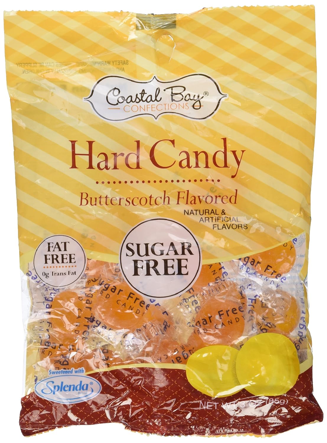 Coastal Bay Sugar Free Butterscotch Flavored Hard Candy