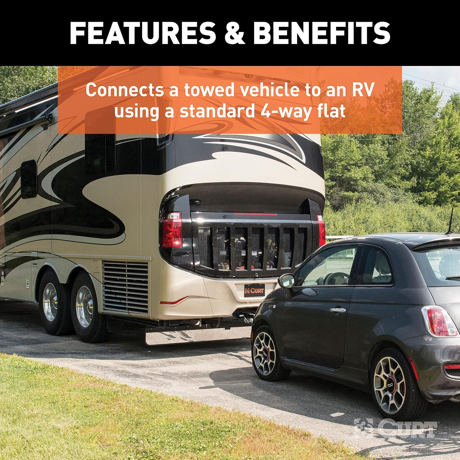 Custom Towed-Vehicle RV Wiring Harness, Compatible with Select Wrangler JK