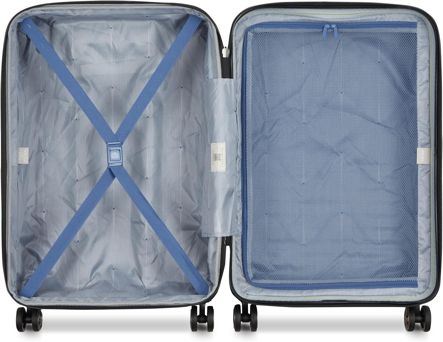 DELSEY PARIS Cruise 3.0, 20 Inch Carry-On Hardside Luggage, Deep Sea Navy | Expandable Suitcase, Lightweight 100% Polycarbonate Shell, Dual-Density Spinner Wheels, USB Port, TSA Lock