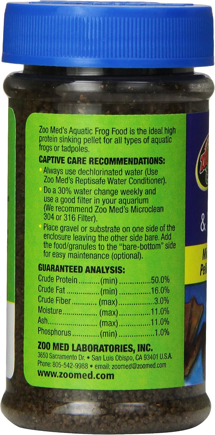 Zoo Med Aquatic Frog and Tadpole Food, 12 Ounces Each, Made in The USA (12 Ounces)