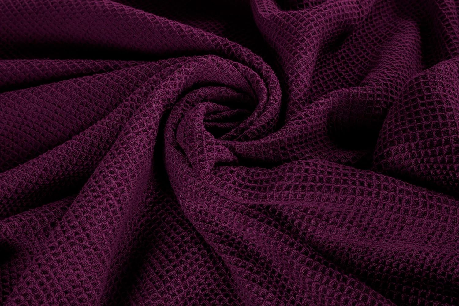 Crover All Season Waffle Premium Thermal Blanket Queen Size 90"x90" Durable Soft Cozy Breathable Weave Design 100% Cotton, Orchid Pink