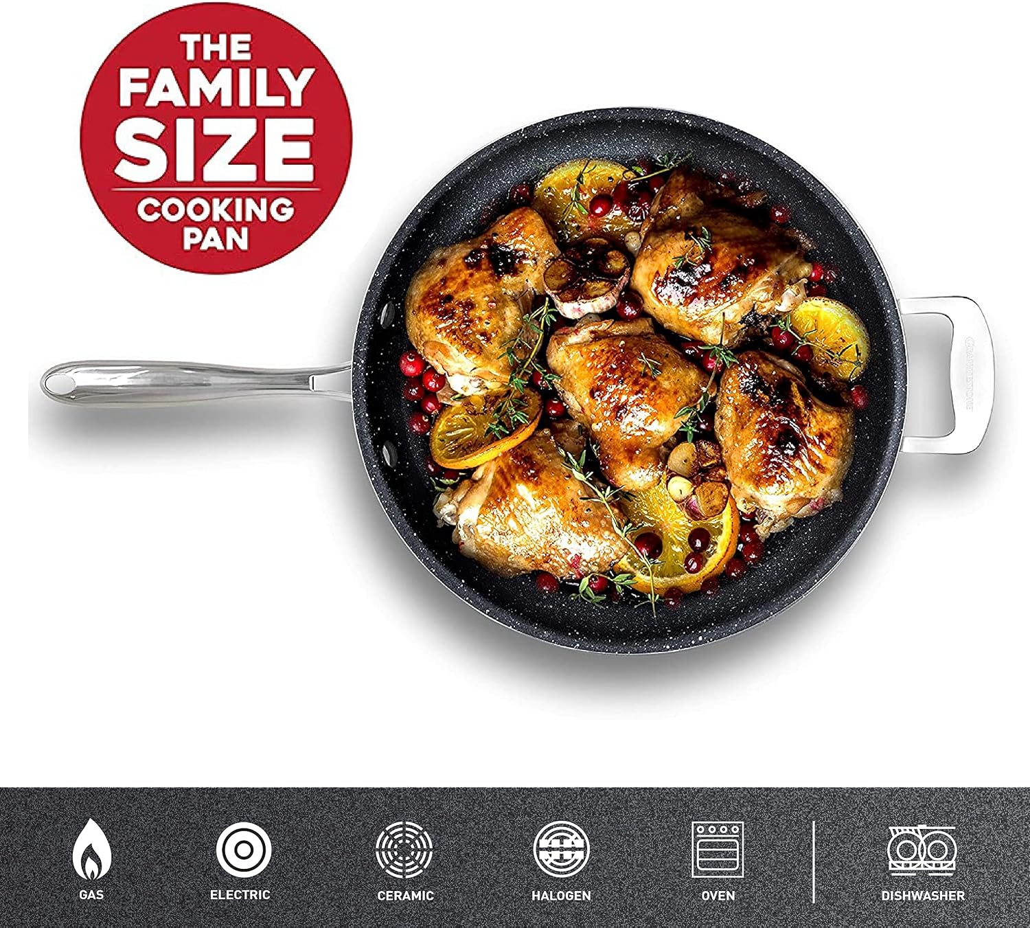 Granitestone Coated Nonstick Frying Pan - 10 Inch Emerald, Skillets Cooking and Frying – PFOA Free
