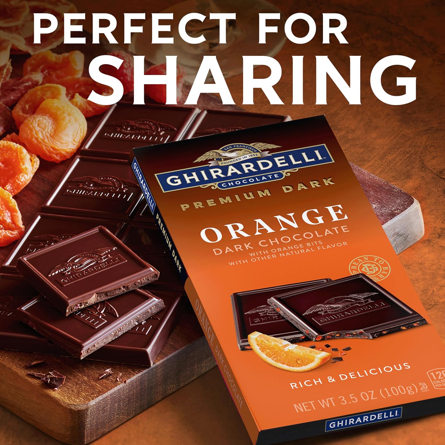 Ghirardelli, Intense Dark Chocolate Bar, 72% Cacao, Bar, 3.5 Ounce