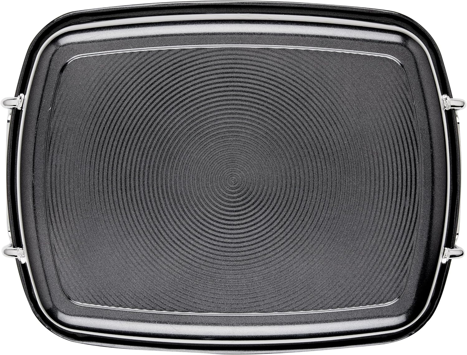 Circulon Total Bakeware Nonstick Roaster, Roasting Pan with Rack, 17-Inch x 13-Inch, Gray
