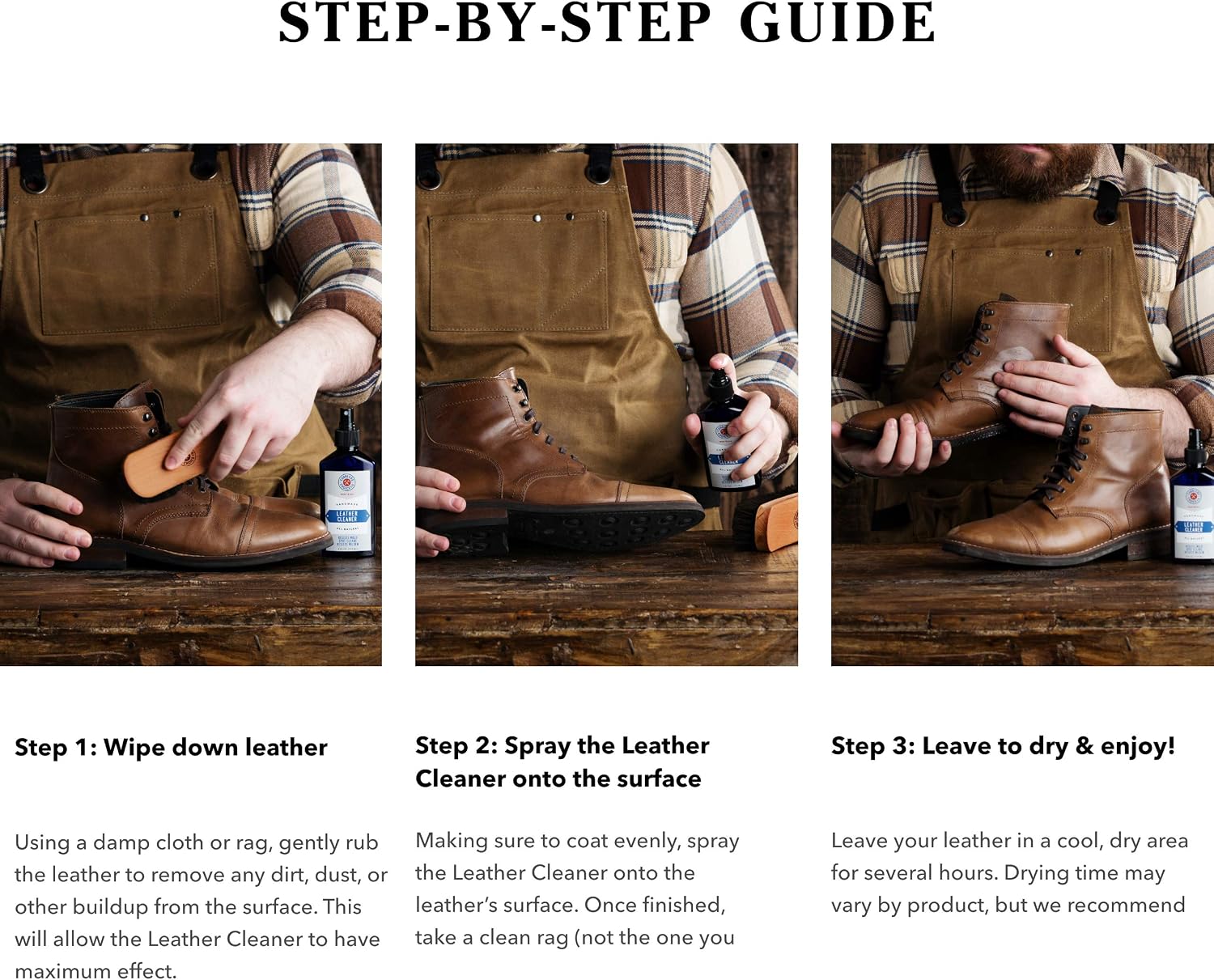 Cobbler's Choice Leather Cleaner Spray - Leather Shoe & Boot Cleaner