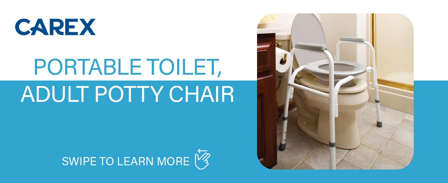 Carex Steel Commode Chair