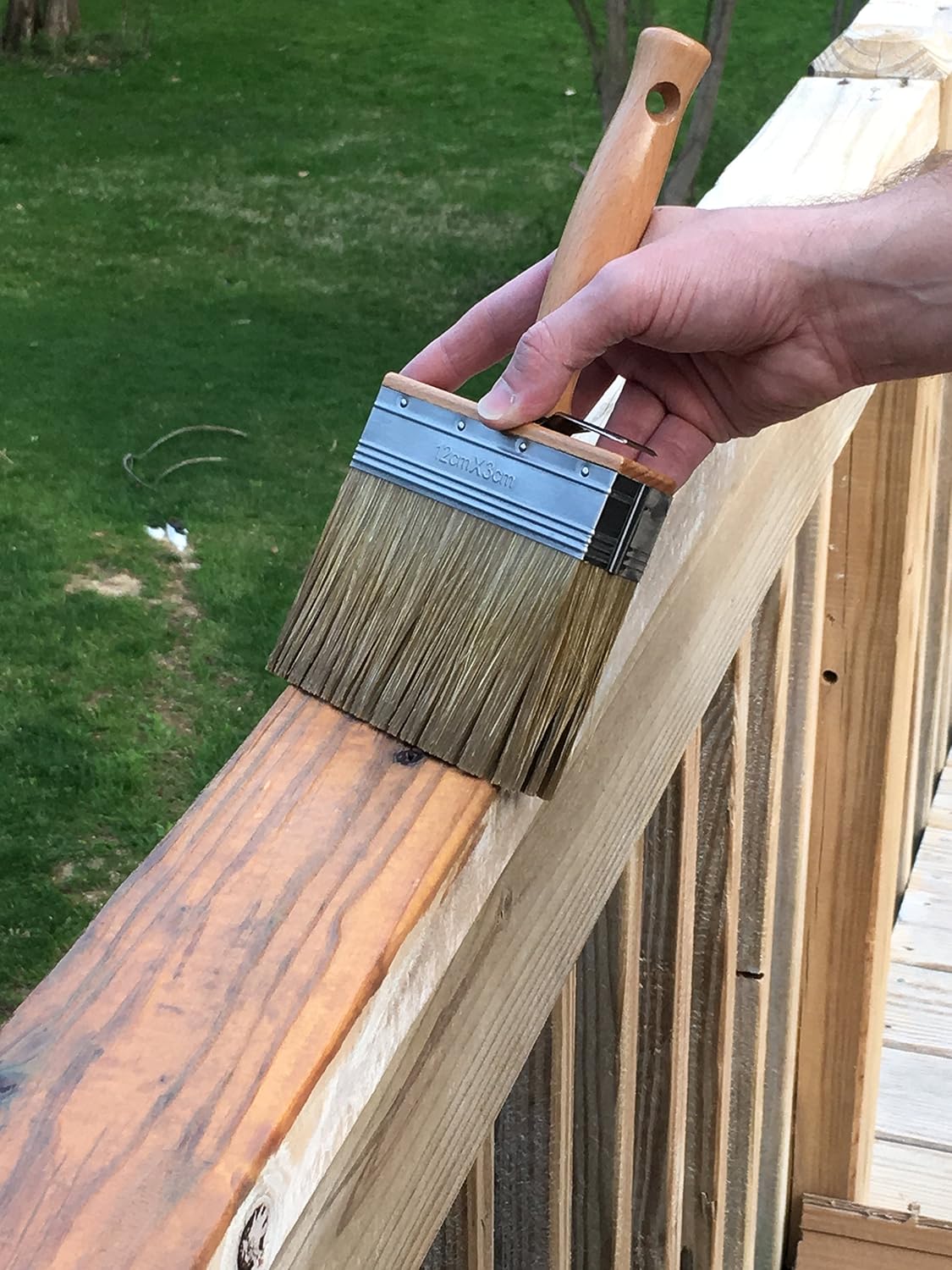 #1 Deck Premium Wood Stain - Semi-Transparent, Water Based, Sealer in One - 1 Gallon